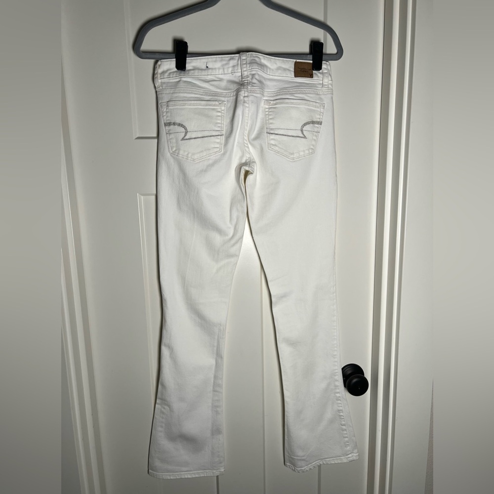 American Eagle Outfitters White Bootcut Jeans - Picture 6 of 12